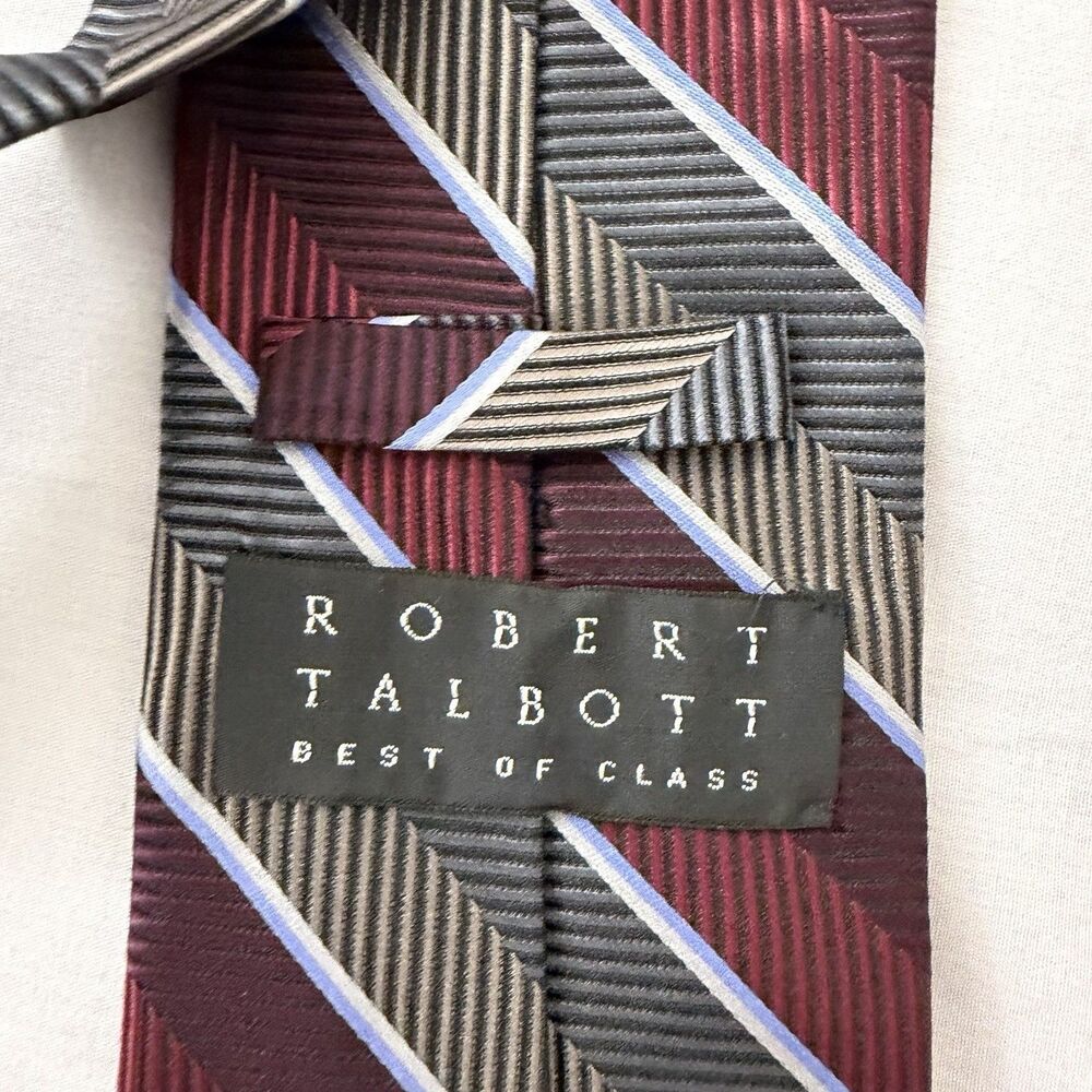 Robert Talbott Best Of Class Silk Tie Red Multi USA Hand Sewn Finest Necktie